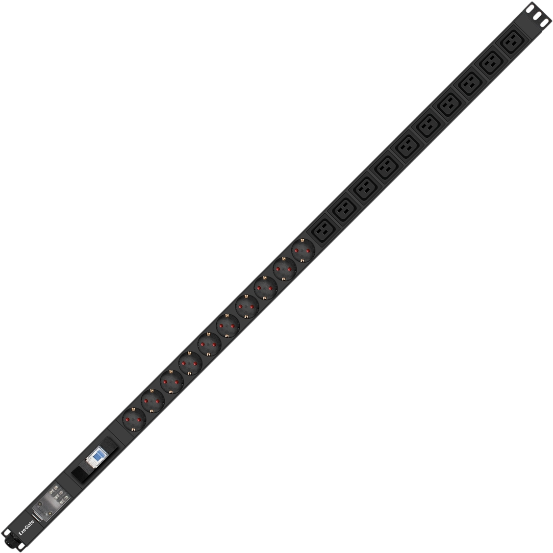 Блок розеток ExeGate PDU-V219 Al-10C1910S-T-1P - EX300290RUS - фото 2