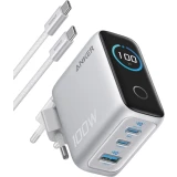 Сетевое зарядное устройство Anker Charger 100W Smart Display Silver (B121BG41)