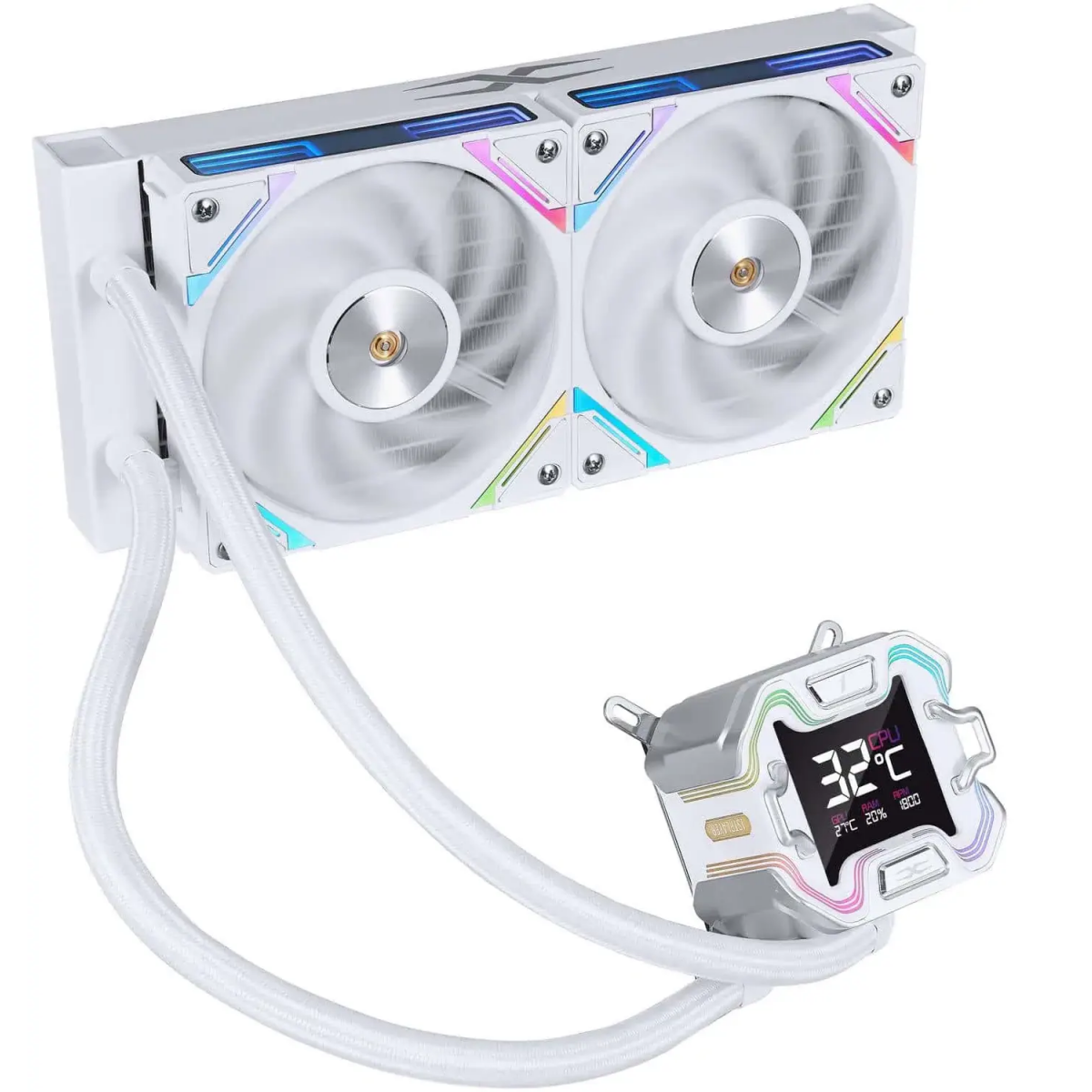 Система жидкостного охлаждения 1STPLAYER X-240E White - X-240E-WH - фото 3