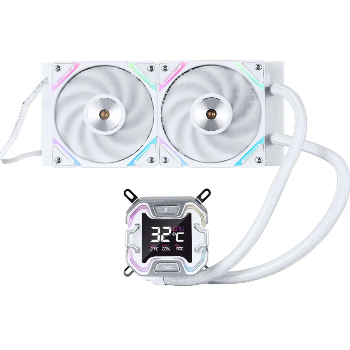 Система жидкостного охлаждения 1STPLAYER X-240E White - X-240E-WH - фото 5