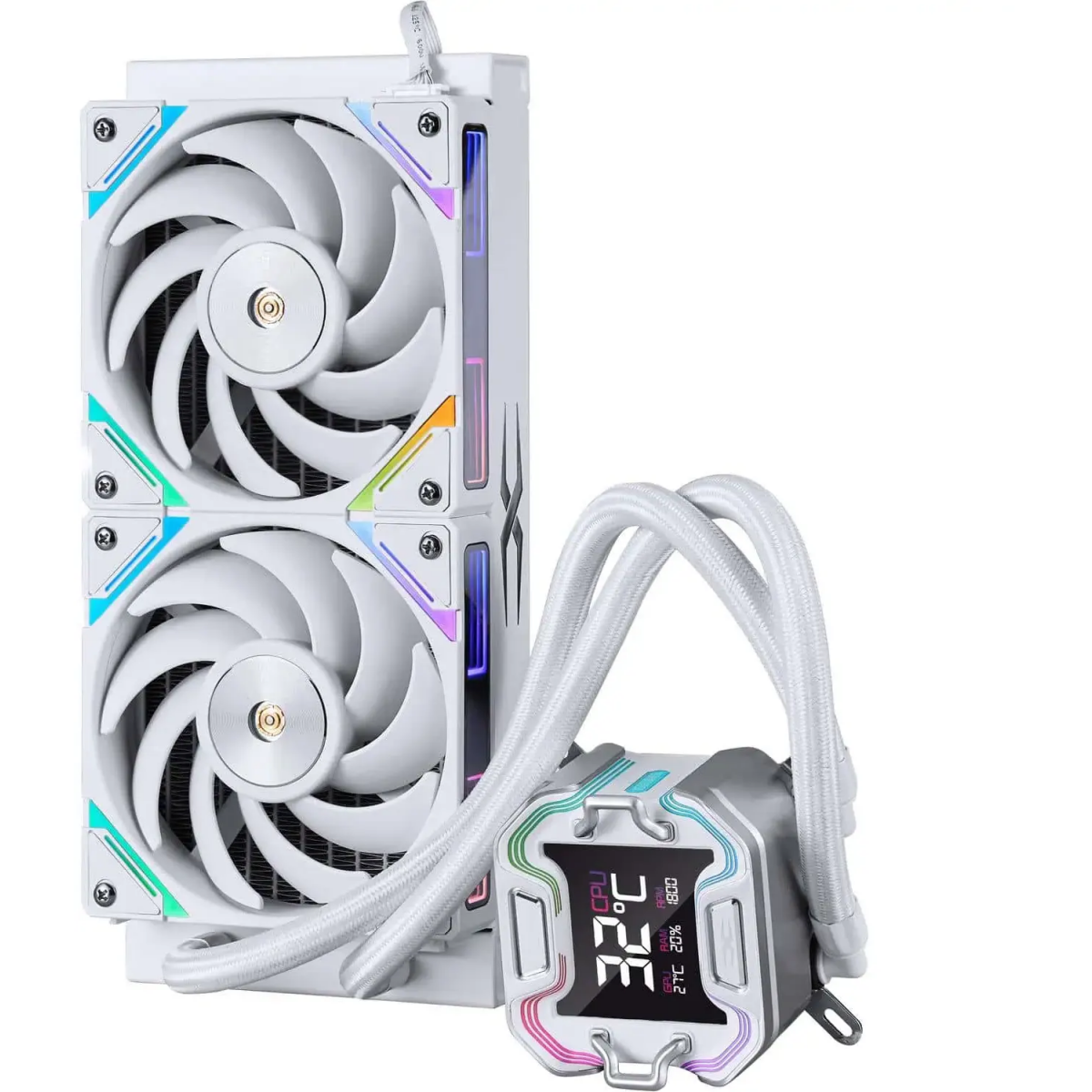 Система жидкостного охлаждения 1STPLAYER X-240E White - X-240E-WH - фото 6