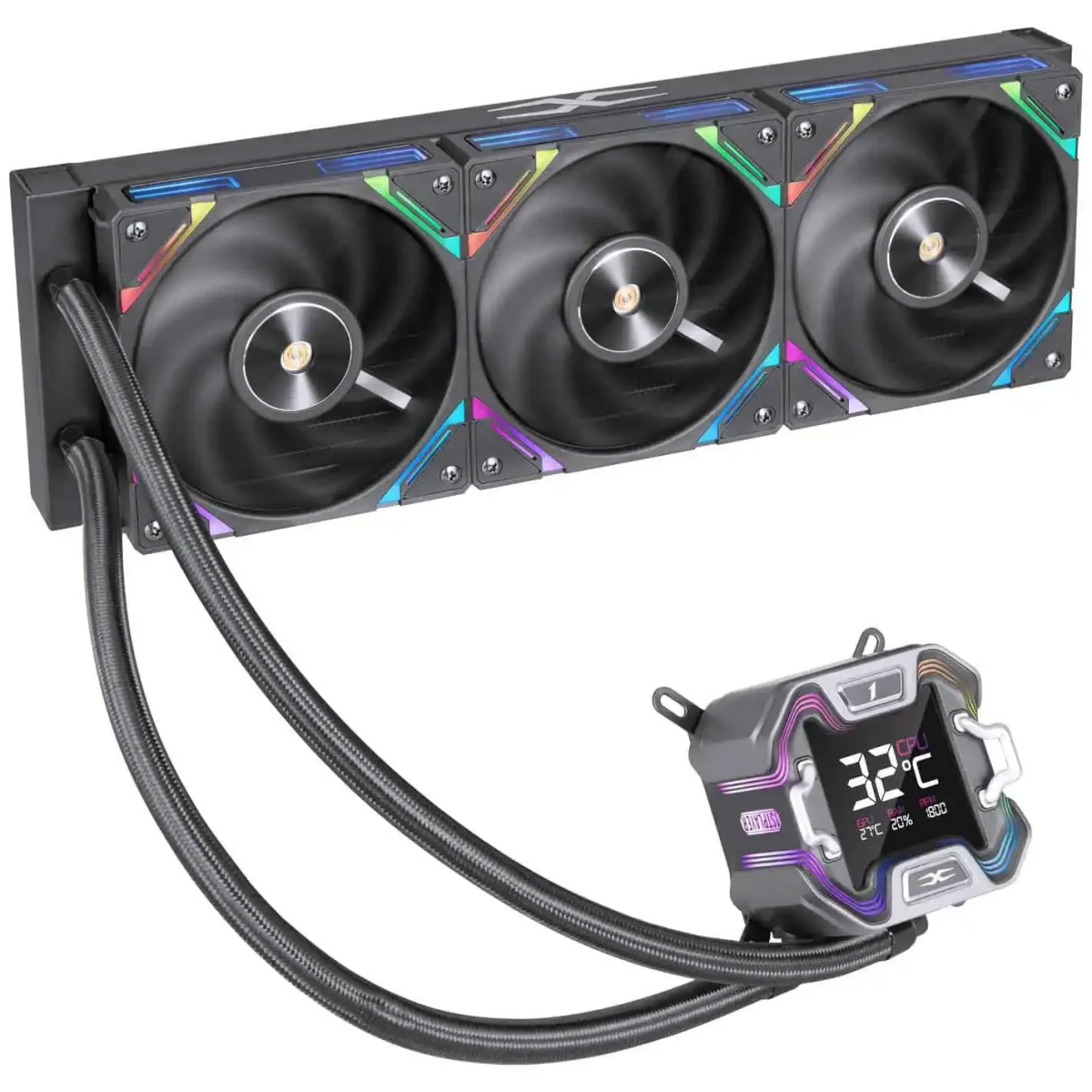 Система жидкостного охлаждения 1STPLAYER X-360E Black