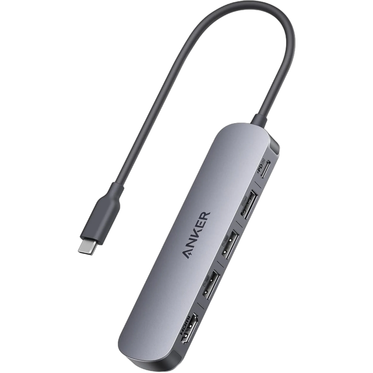 USB-концентратор Anker USB-C Hub Grey - A8357HA0