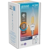 Умная лампочка Gauss Smart Home Filament E14 4.5W (1280112)