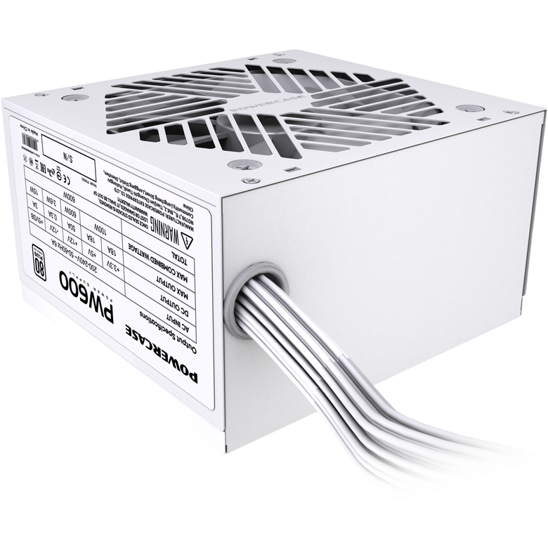 Блок питания 600W Powercase PW600 White - PSW-600W-DC - фото 4