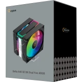 Кулер Ocypus Delta A40 SE Dual Fan ARGB BK (Delta-A40-BK2AAWN00S-GL)