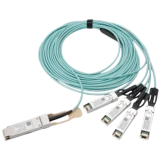Кабель QSFP+ NIKOMAX GL-CC-QSFP4ST-150-AOC, 15м
