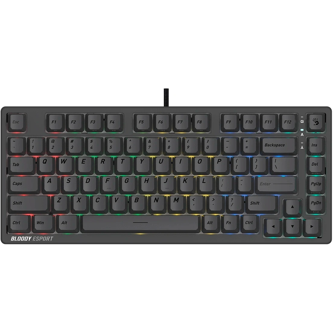 Клавиатура Bloody MS76 Dark Grey - фото 3