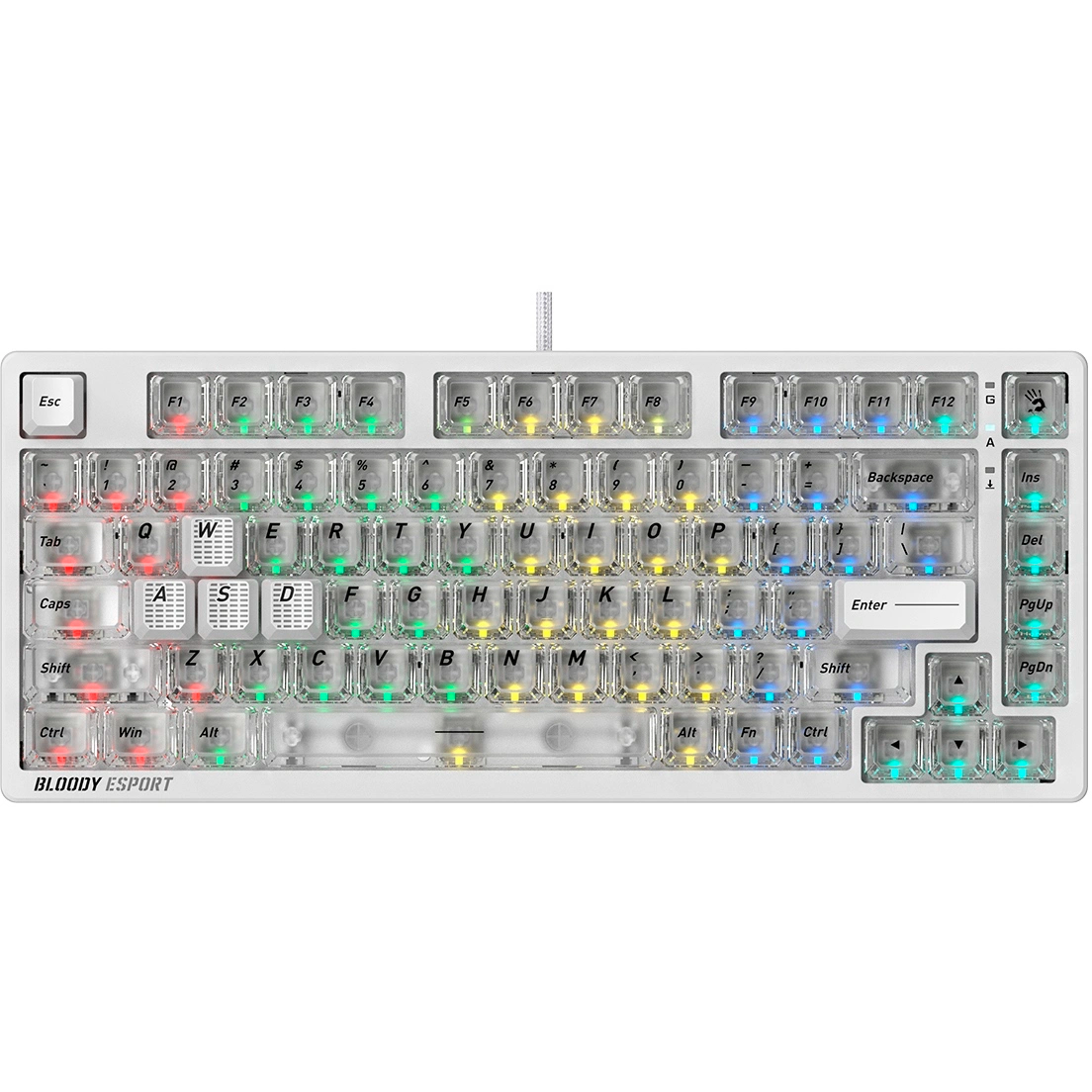 Клавиатура Bloody MS76 White