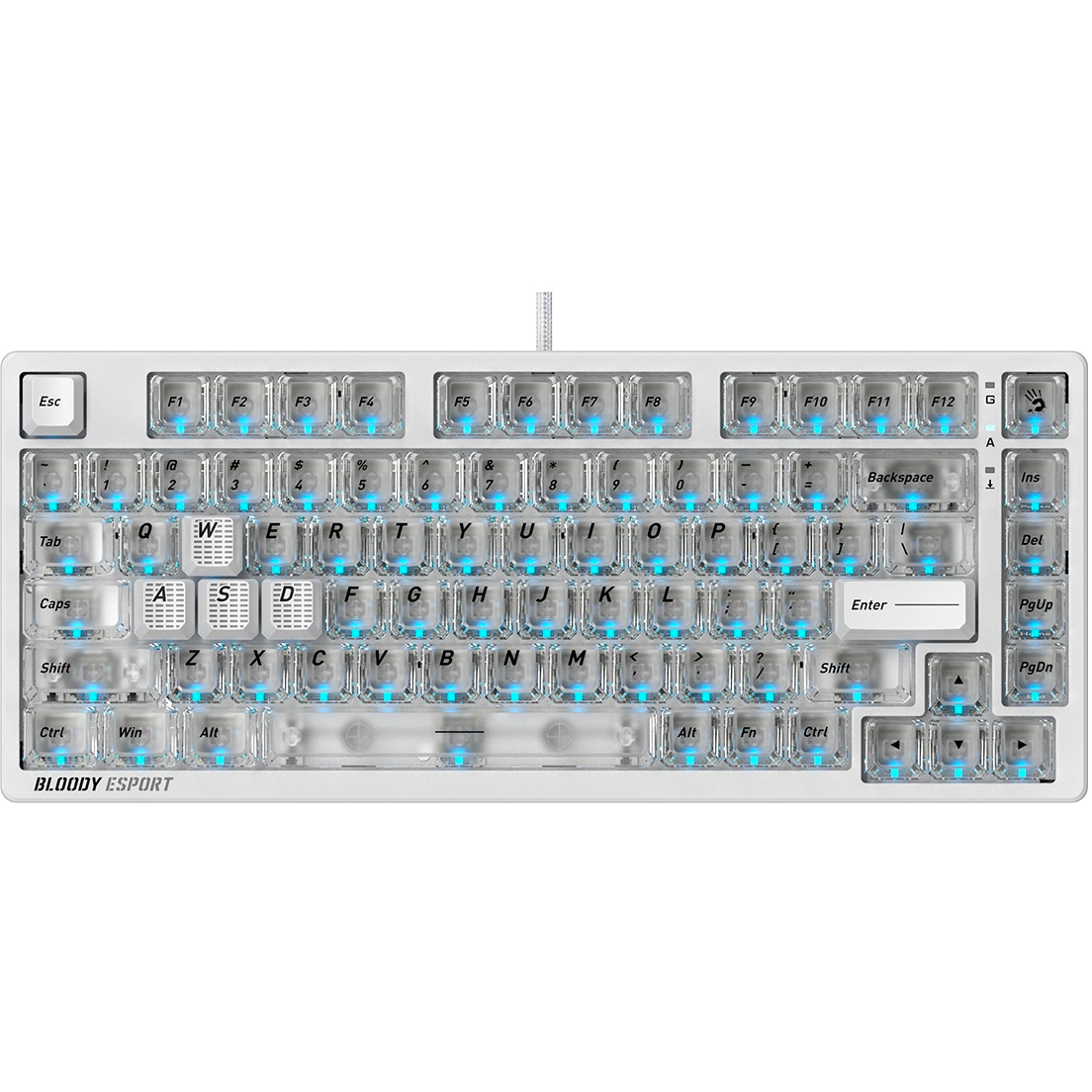 Клавиатура Bloody MS76 White - фото 2