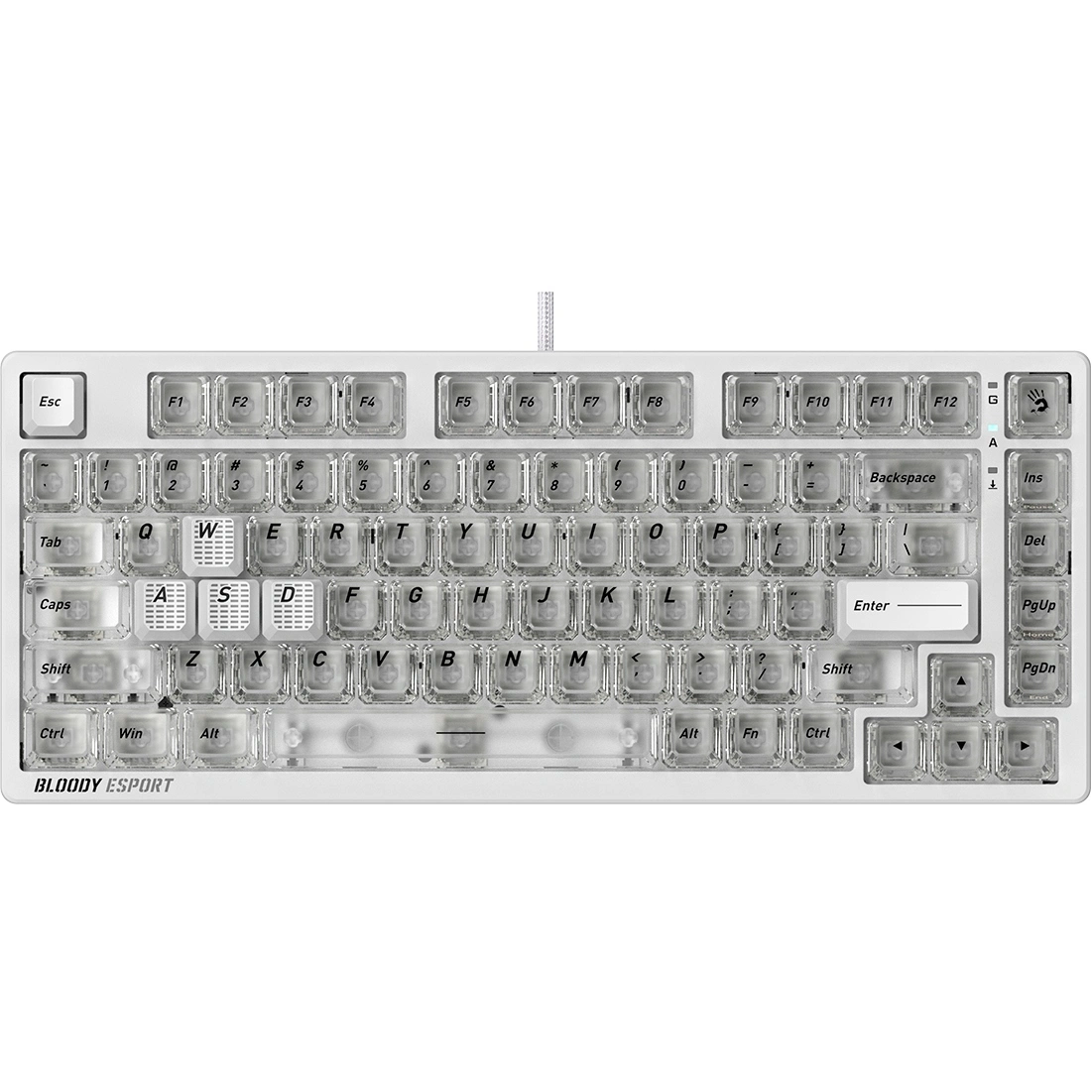 Клавиатура Bloody MS76 White - фото 3