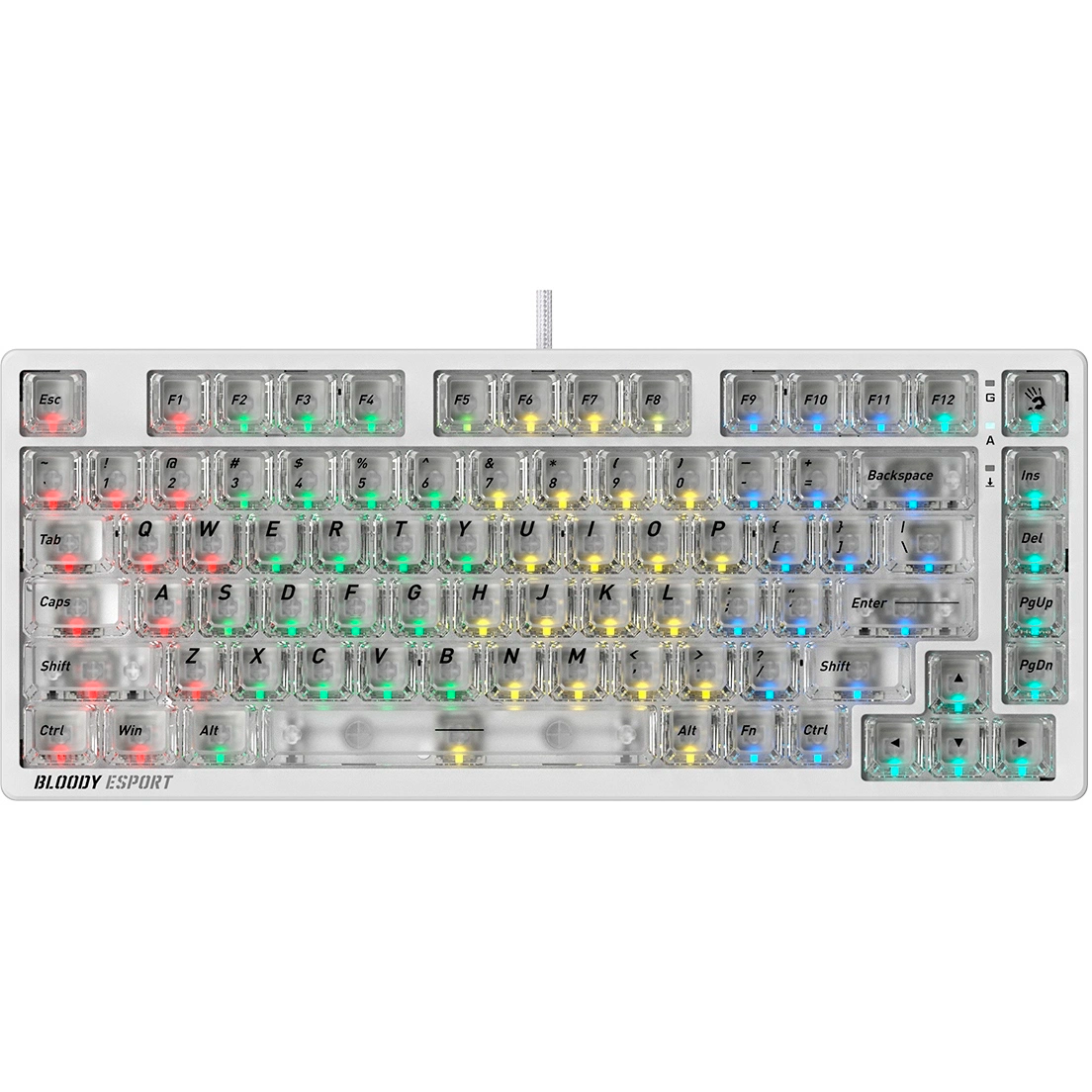 Клавиатура Bloody MS76 White - фото 4
