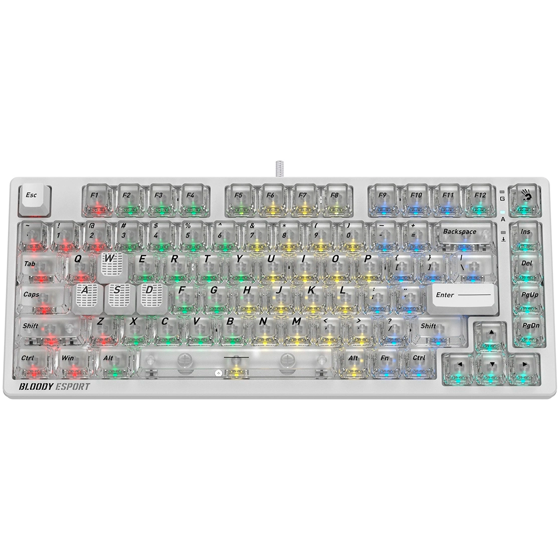 Клавиатура Bloody MS76 White - фото 9