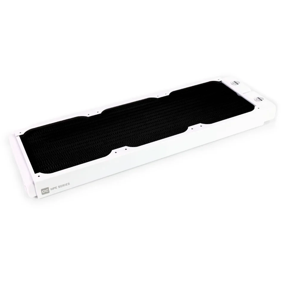 radiator dlia szo alphacool hpe 30 full copper 360mm white 10225 vmiatiny na korpuse — фото 2