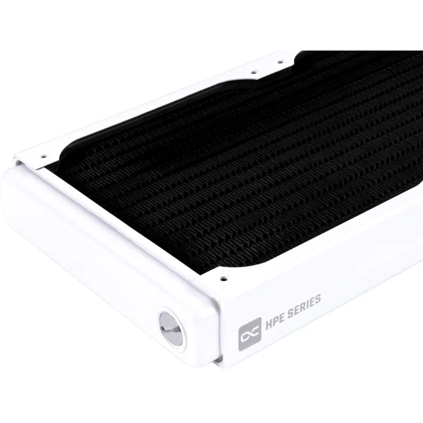 radiator dlia szo alphacool hpe 30 full copper 360mm white 10225 vmiatiny na korpuse — фото 4