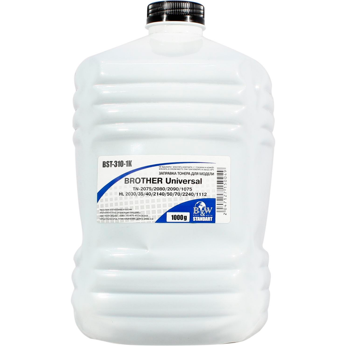 Тонер Black&White BST-310-1K Black