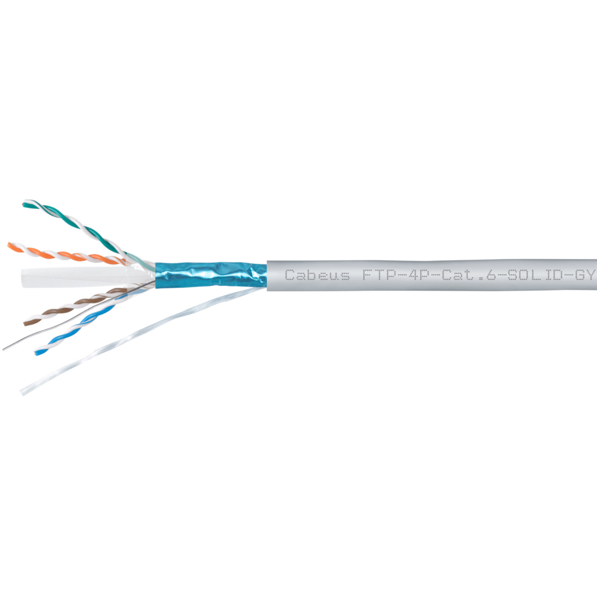 Бухта Cabeus FTP-4P-Cat.6-SOLID-GY-25, 25м