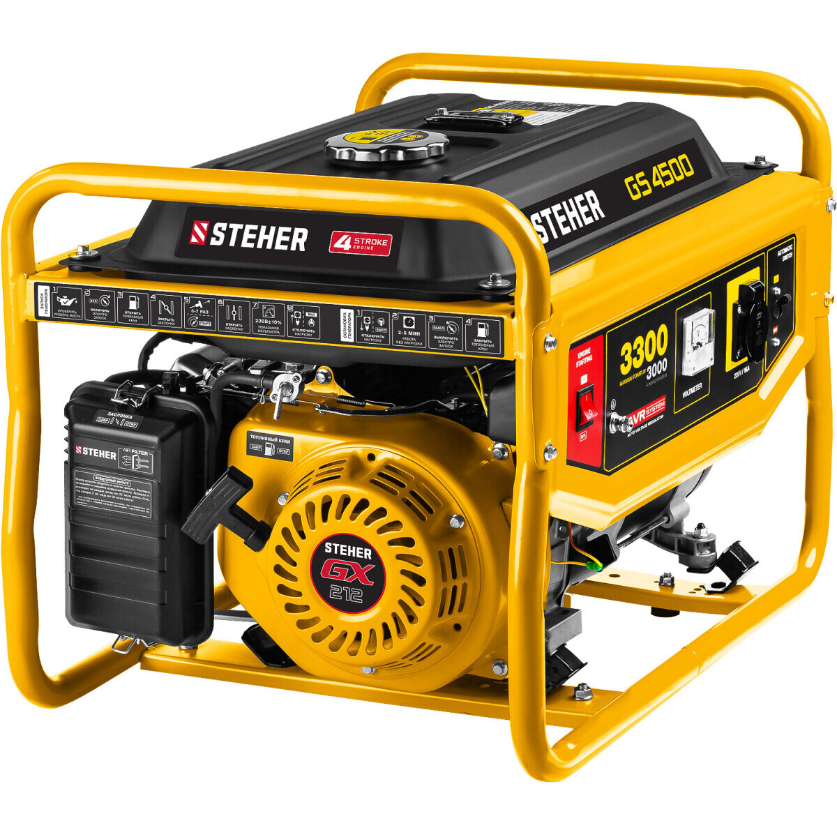 Генератор STEHER GS-4500 - фото 2