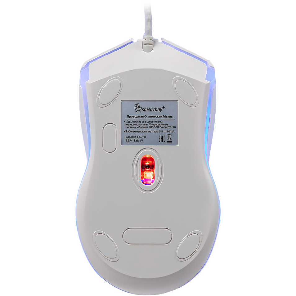 Мышь SmartBuy 338 White - SBM-338-W - фото 7