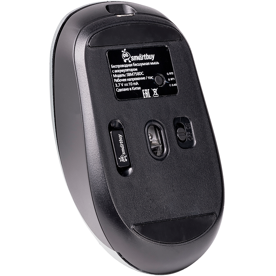Мышь SmartBuy X58 Dual BT+USB Grey Cosmic - SBM758DC - фото 9