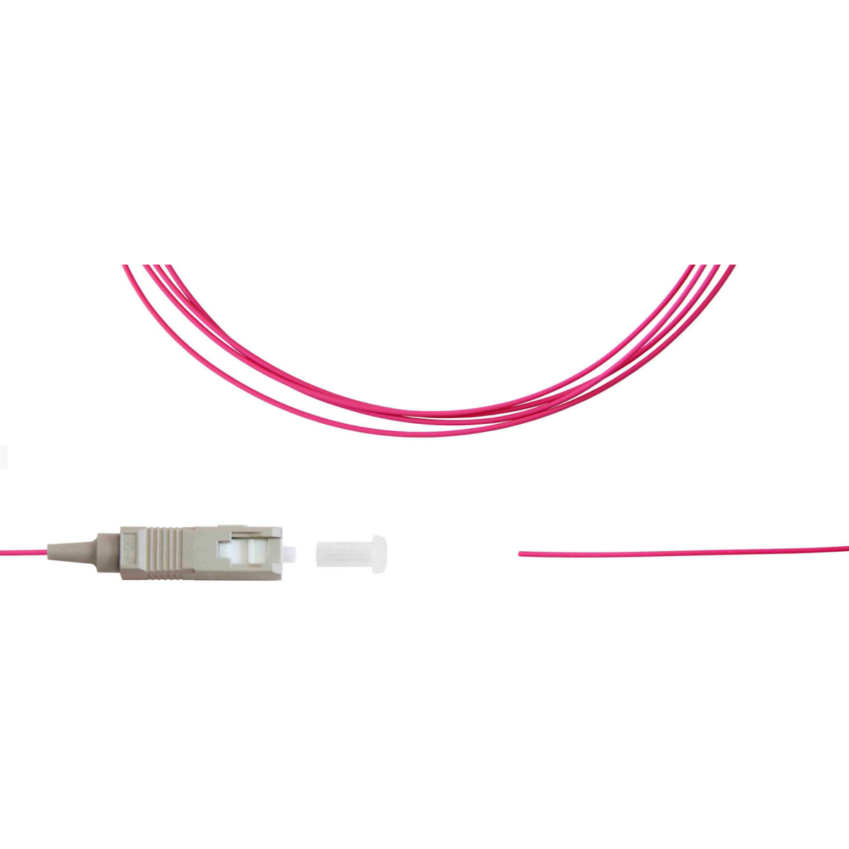 Пигтейл TELCORD ШОС-0.9-PT-SC/U-MM504-1.5м-LSZH-MG, 1.5м