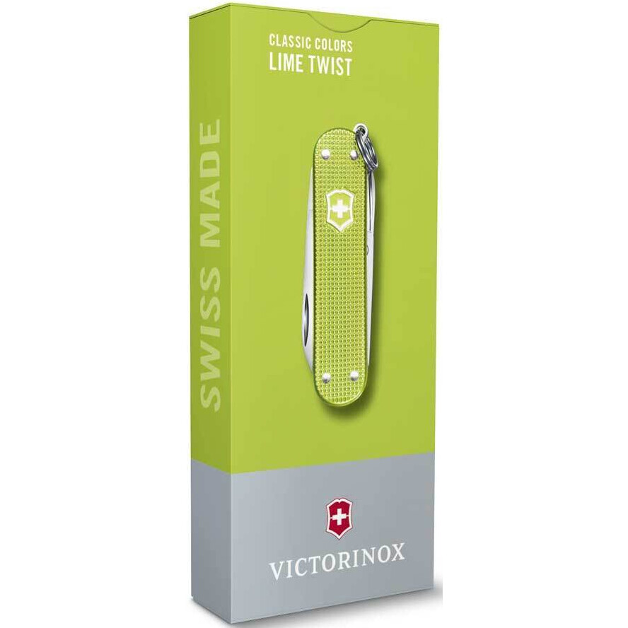 Мультитул Victorinox Classic SD Alox Colors Lime Twist - 0.6221.241G - фото 5