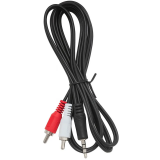 Кабель межблочный 3.5 Jack (M) - 2x RCA (M), 1м, 5bites AC35J2R-010M