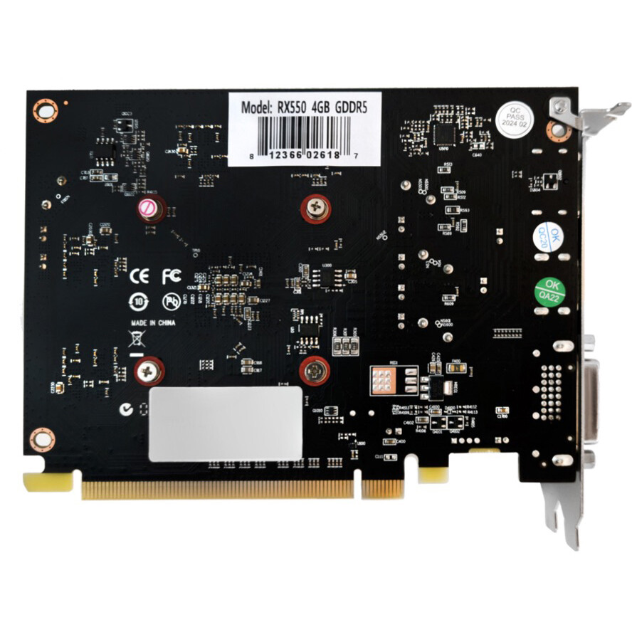 Видеокарта AMD Radeon RX 550 CBR 4GB (VGA-STX550-4G-RTL) - фото 4