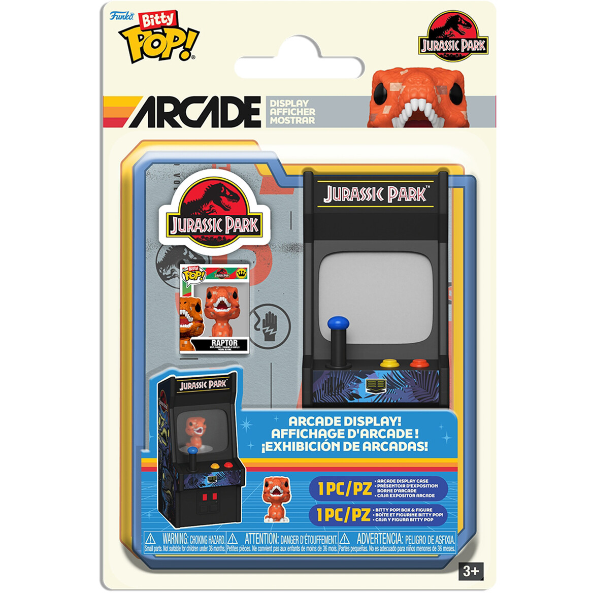 Фигурка Funko Bitty POP! Arcade Jurassic Park Raptor - 90117 - фото 4