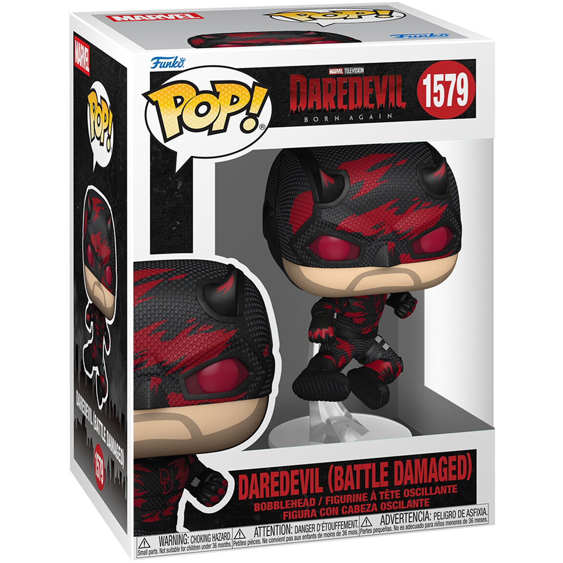 Фигурка Funko POP! Bobble Marvel Daredevil Born Again S2 Daredevil (Battle Damaged) - 91850 - фото 2