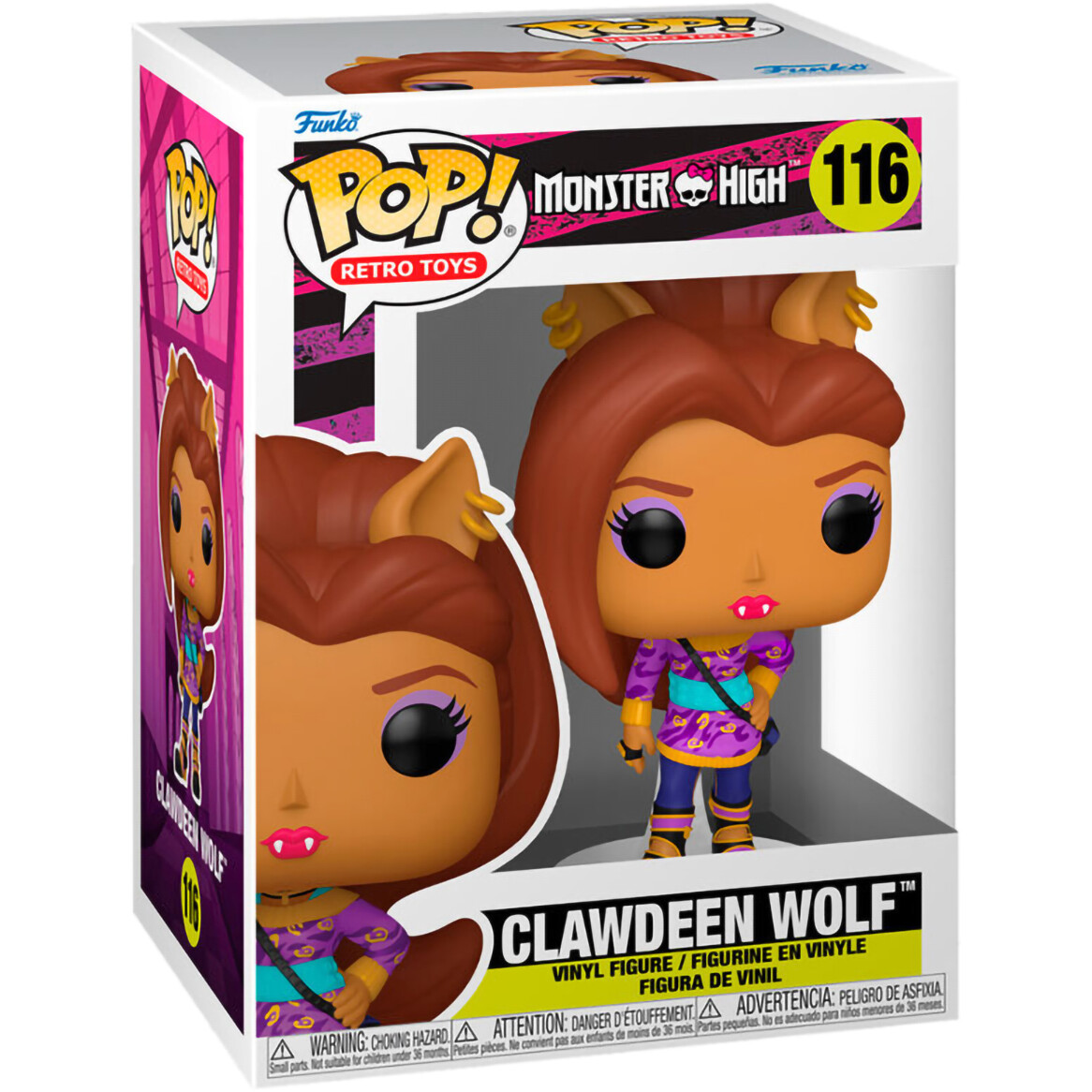 Фигурка Funko POP! Retro Toys Monster High Clawdeen Wolf - 67428 - фото 2