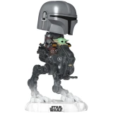 Фигурка Funko POP! Rides Bobble Star Wars M & G Mandalorian with Grogu (90812)