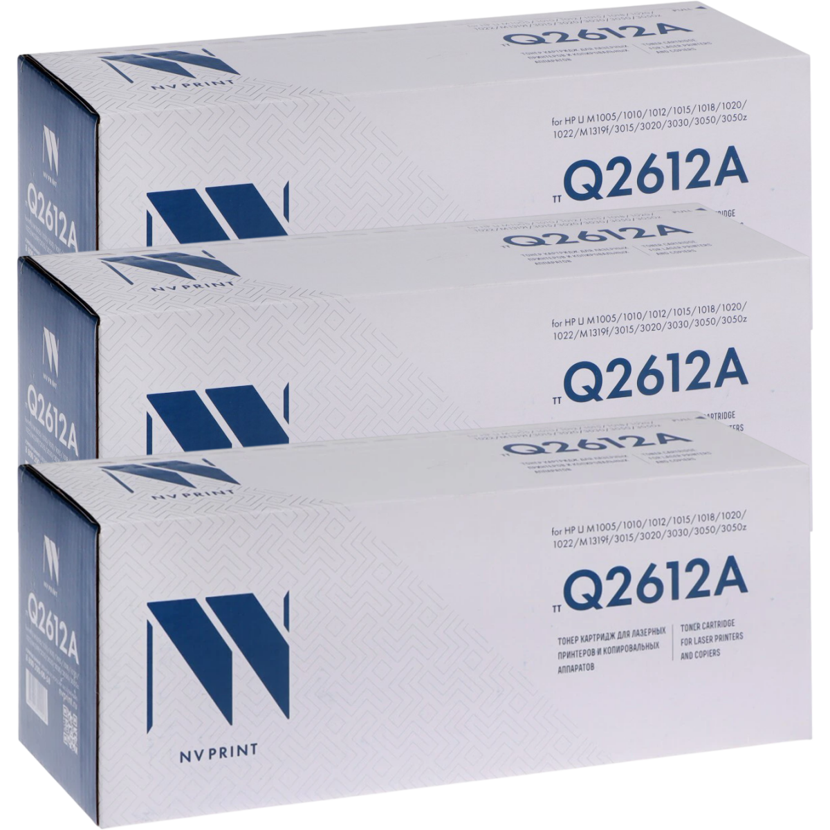 Картридж NV Print Q2612A-SET3 Black - NV-Q2612A-SET3