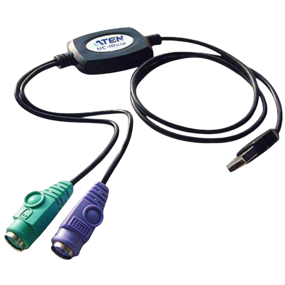 Кабель USB - 2x PS/2, 0.9м, ATEN UC10KM