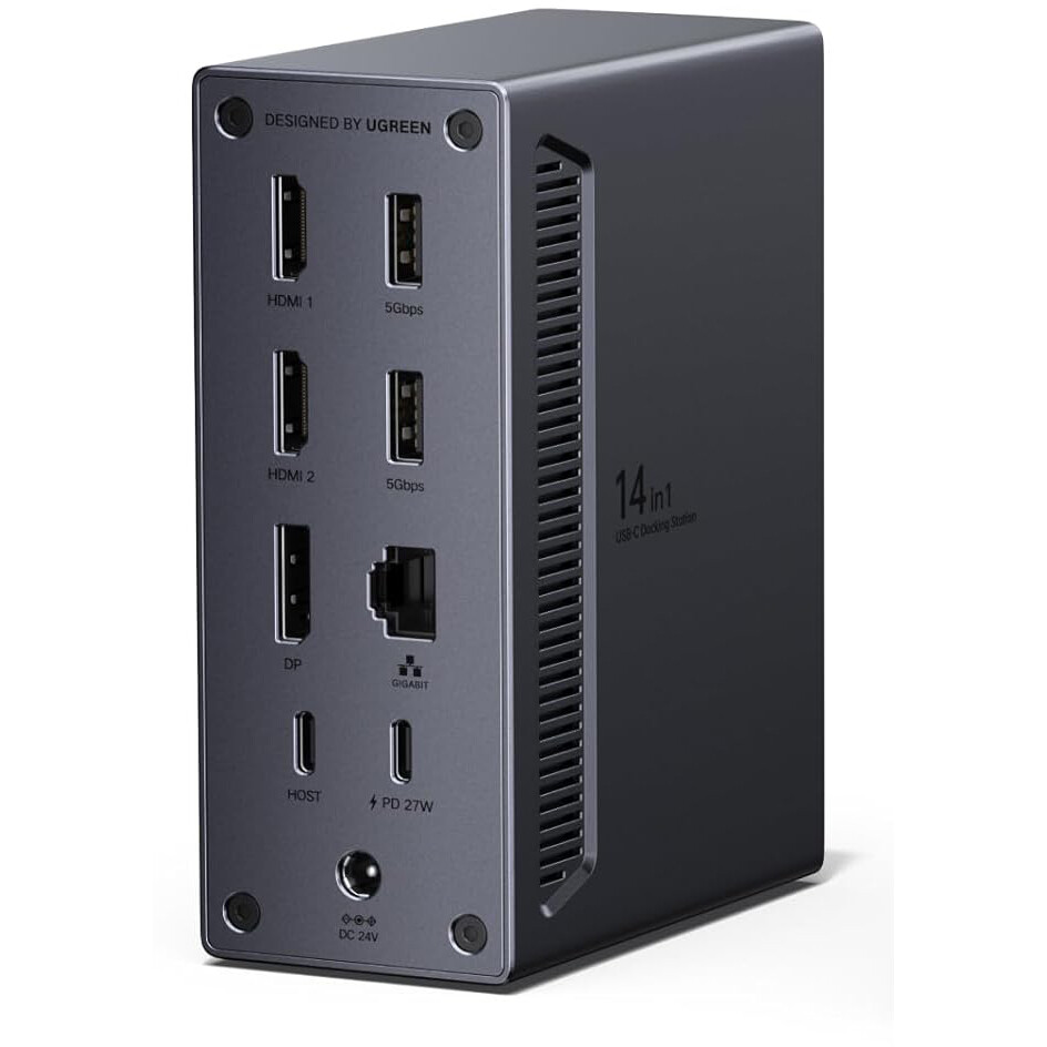 Док-станция UGREEN 14-in-1 USB-C Docking Station (CM843) - 85489 - фото 2