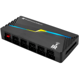 ..... Контроллер Thermalright TL-ARGB and FAN HUB x12 IR Black Б/У, сломана направляющая SATA (TL-ARGB-FAN-HUB-X12-IR-BL)