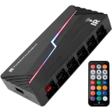 ..... Контроллер Thermalright TL-ARGB and FAN HUB x12 IR Black Б/У, сломана направляющая SATA (TL-ARGB-FAN-HUB-X12-IR-BL)