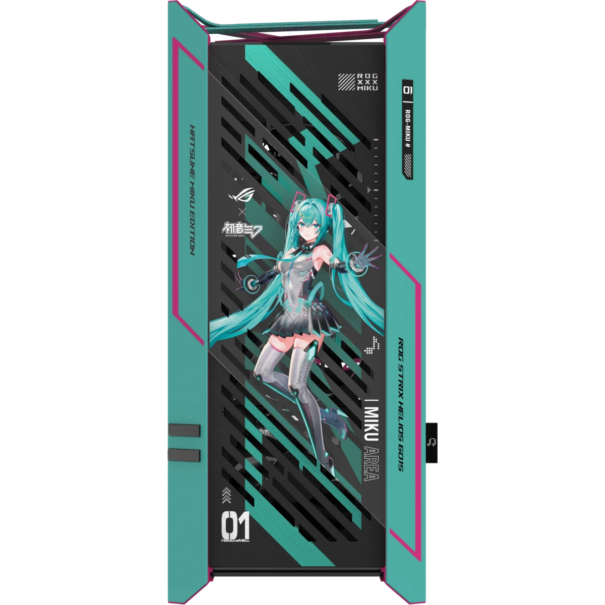 Корпус ASUS ROG Strix Helios II GX601S Hatsune Miku Edition Black - 90DC00W0-B39010 - фото 2