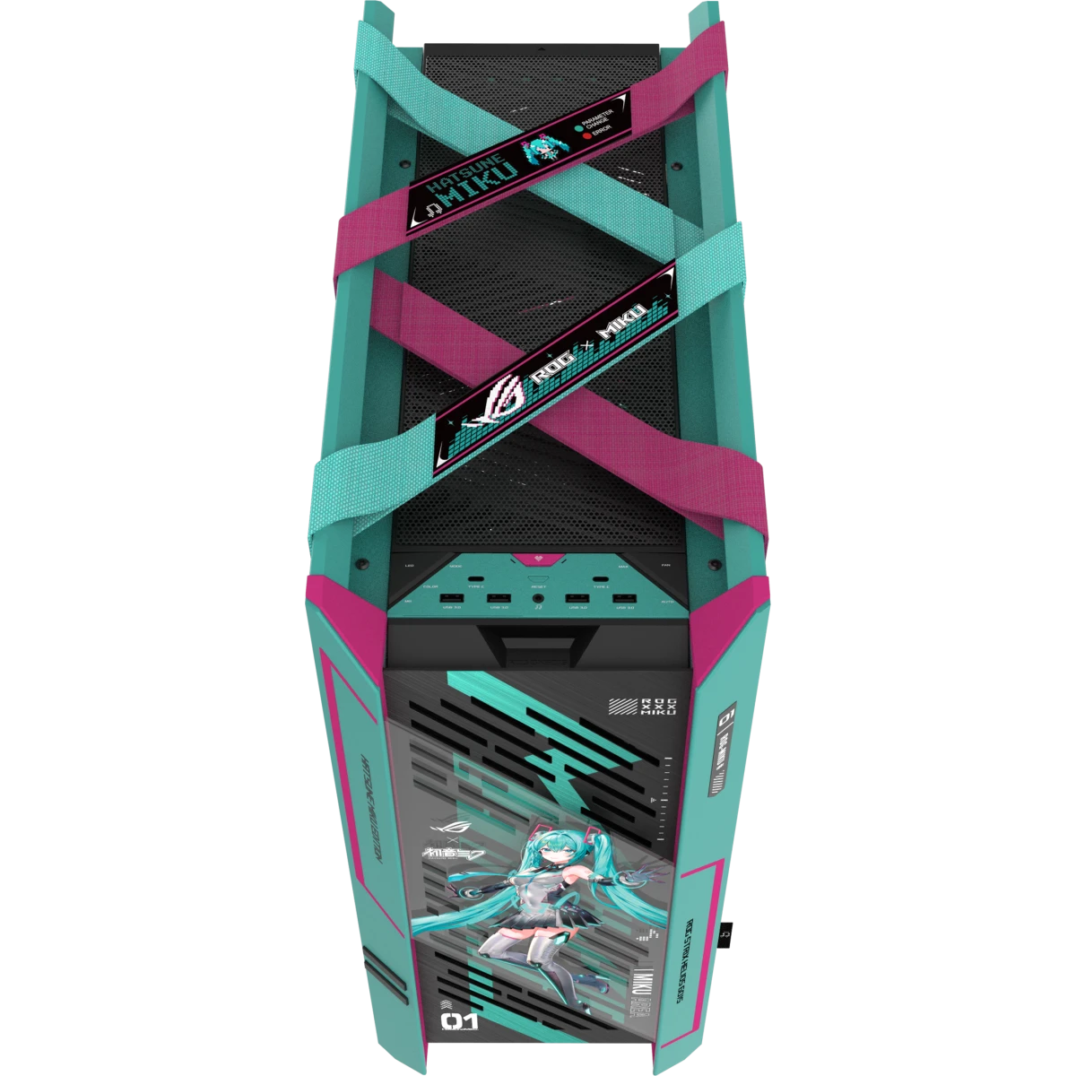 Корпус ASUS ROG Strix Helios II GX601S Hatsune Miku Edition Black - 90DC00W0-B39010 - фото 3