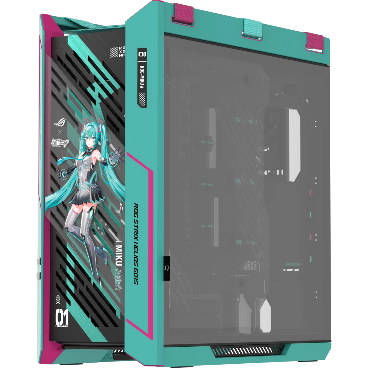 Корпус ASUS ROG Strix Helios II GX601S Hatsune Miku Edition Black - 90DC00W0-B39010 - фото 4