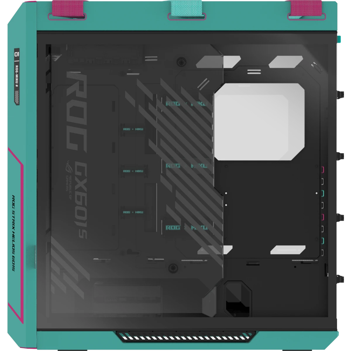 Корпус ASUS ROG Strix Helios II GX601S Hatsune Miku Edition Black - 90DC00W0-B39010 - фото 6