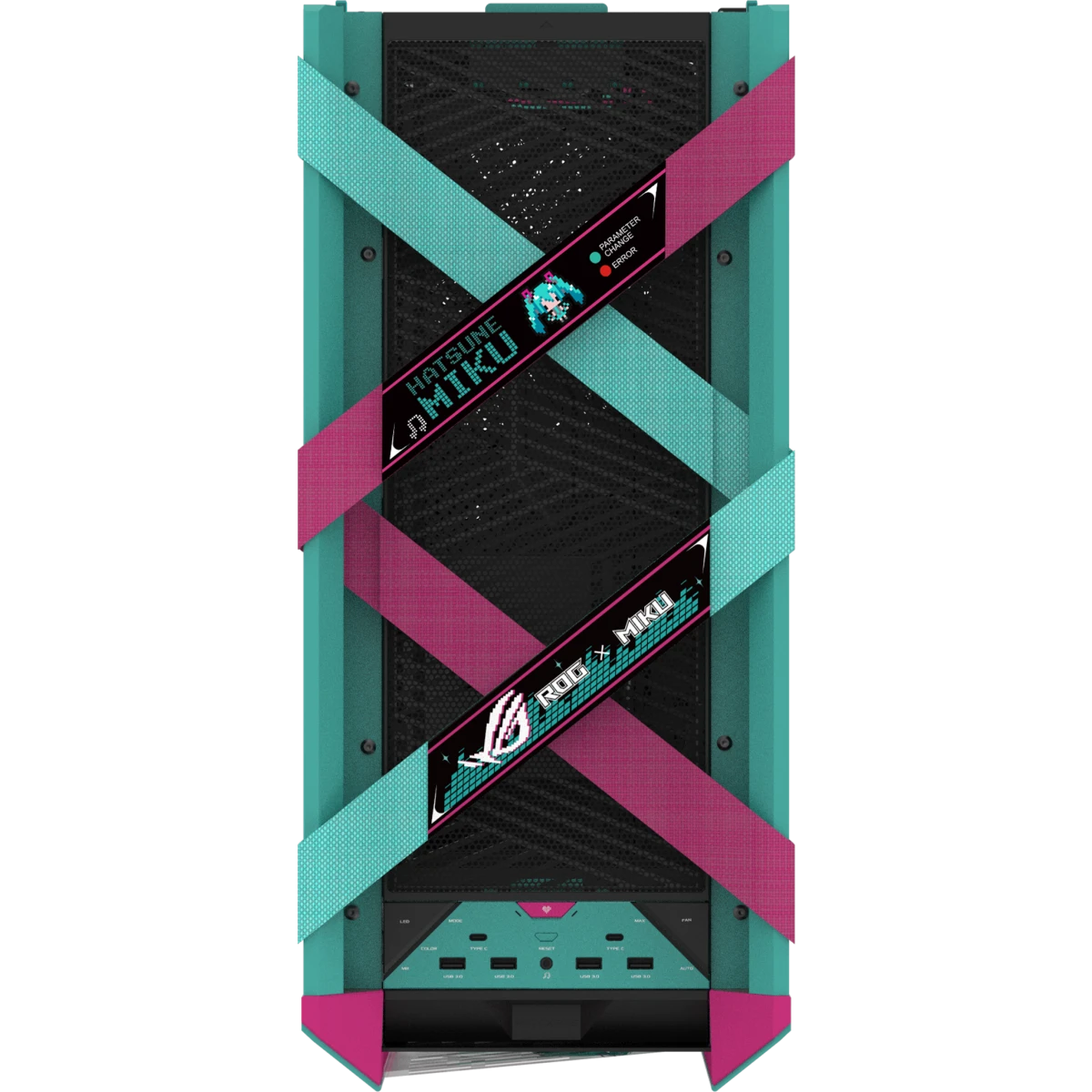 Корпус ASUS ROG Strix Helios II GX601S Hatsune Miku Edition Black - 90DC00W0-B39010 - фото 7