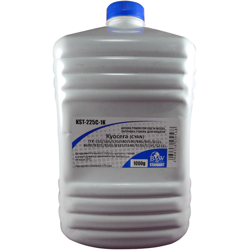 Тонер Black&White KST-225C-1K Cyan