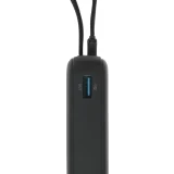 Внешний аккумулятор Anker Zolo Power Bank 10K (Built-In USB-C Cable) Black (A1680H12)
