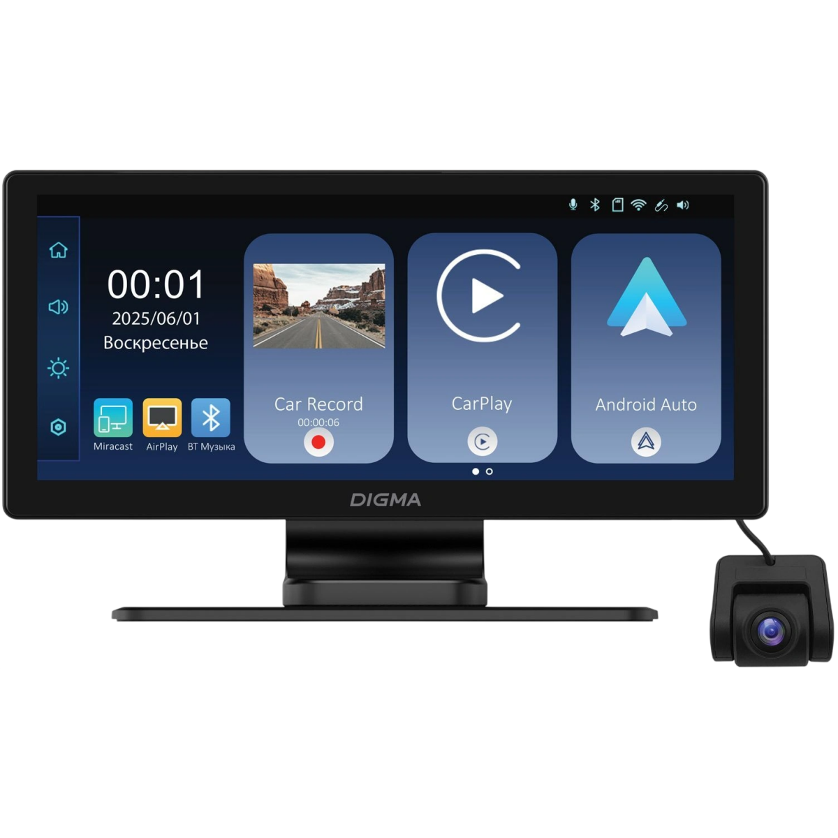 Автомобильный монитор Digma Smart Play 1200 Dual
