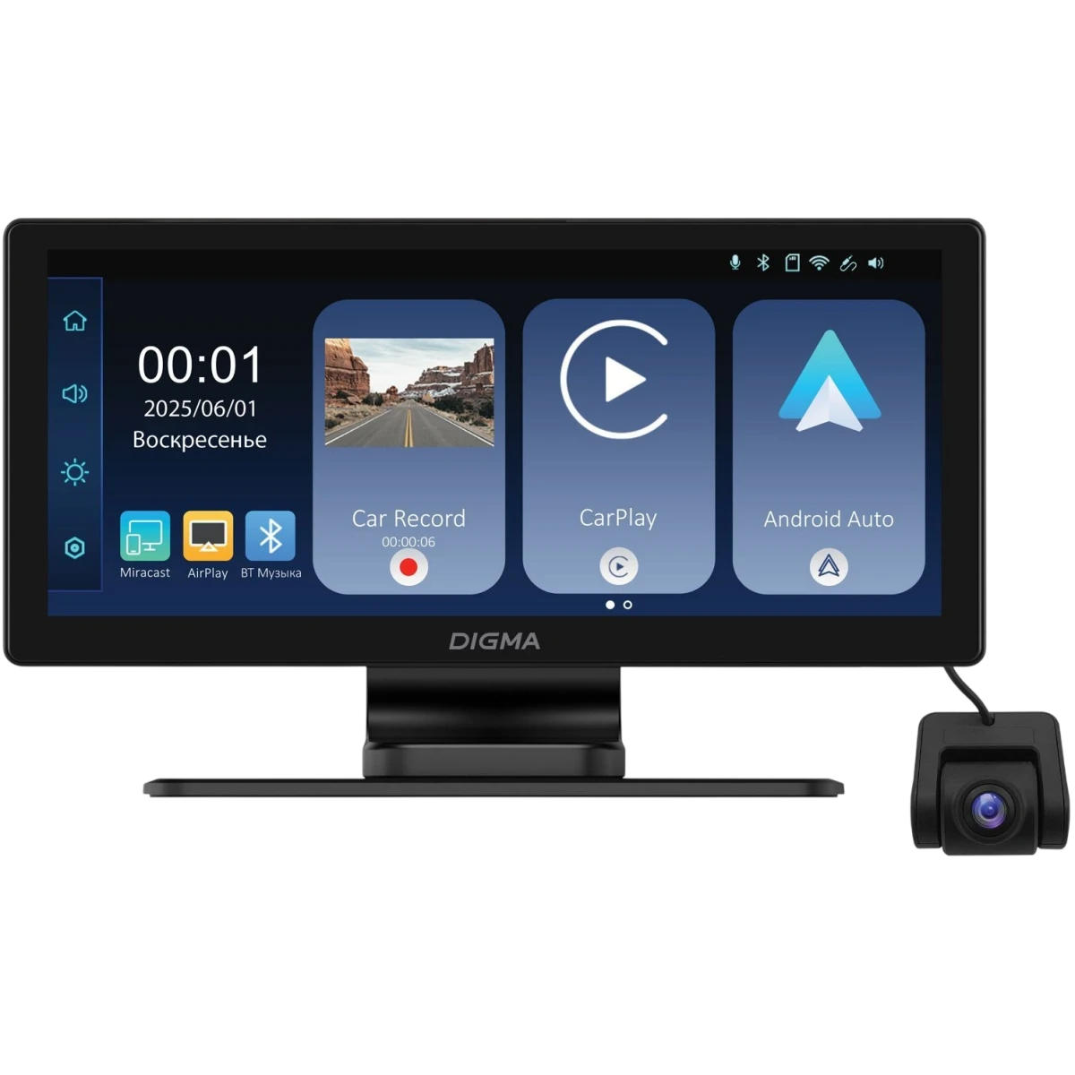 Автомобильный монитор Digma Smart Play 1200 Dual - SP1200D