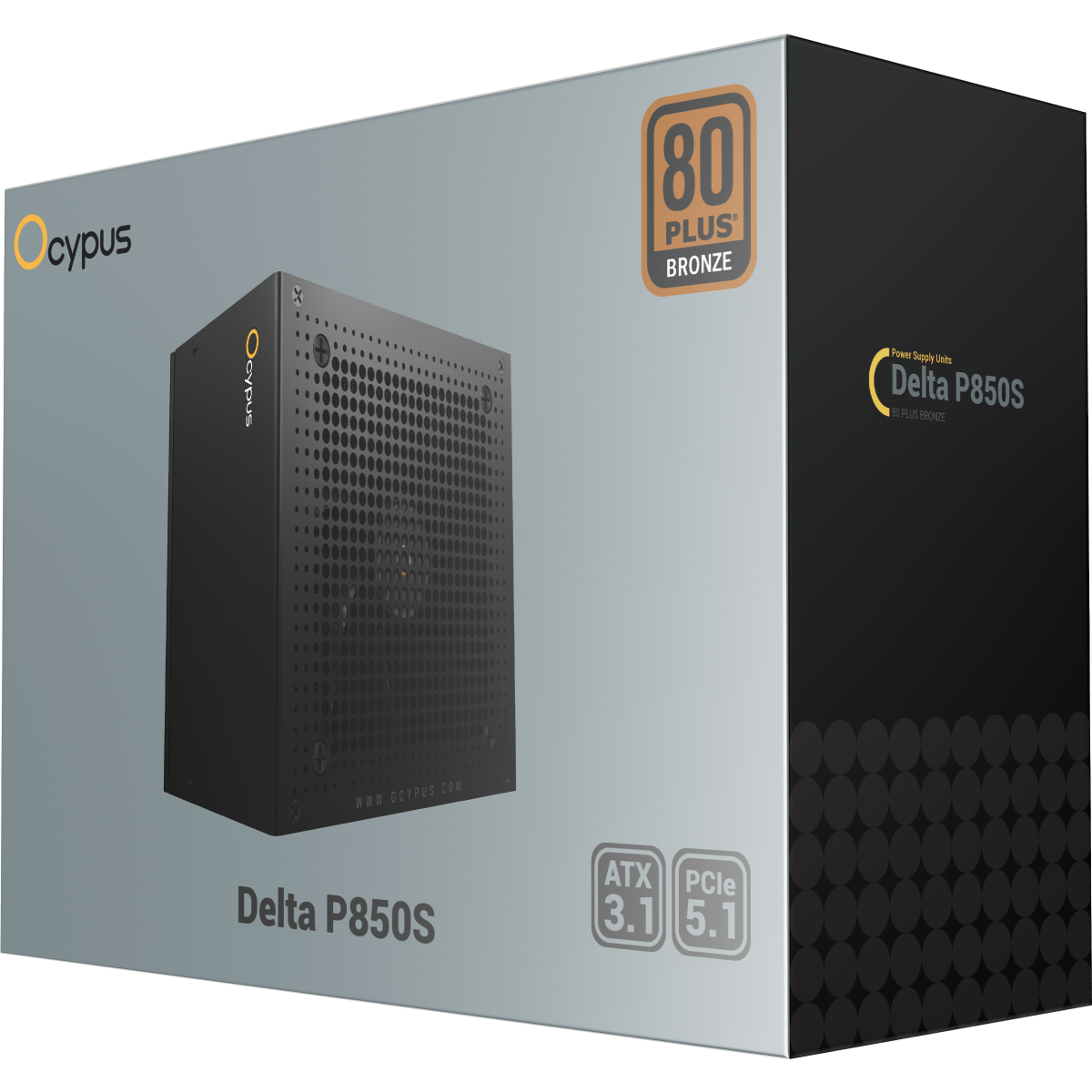 Блок питания 850W Ocypus Delta P850S - Delta-P850S-BDFBK025X-US - фото 8