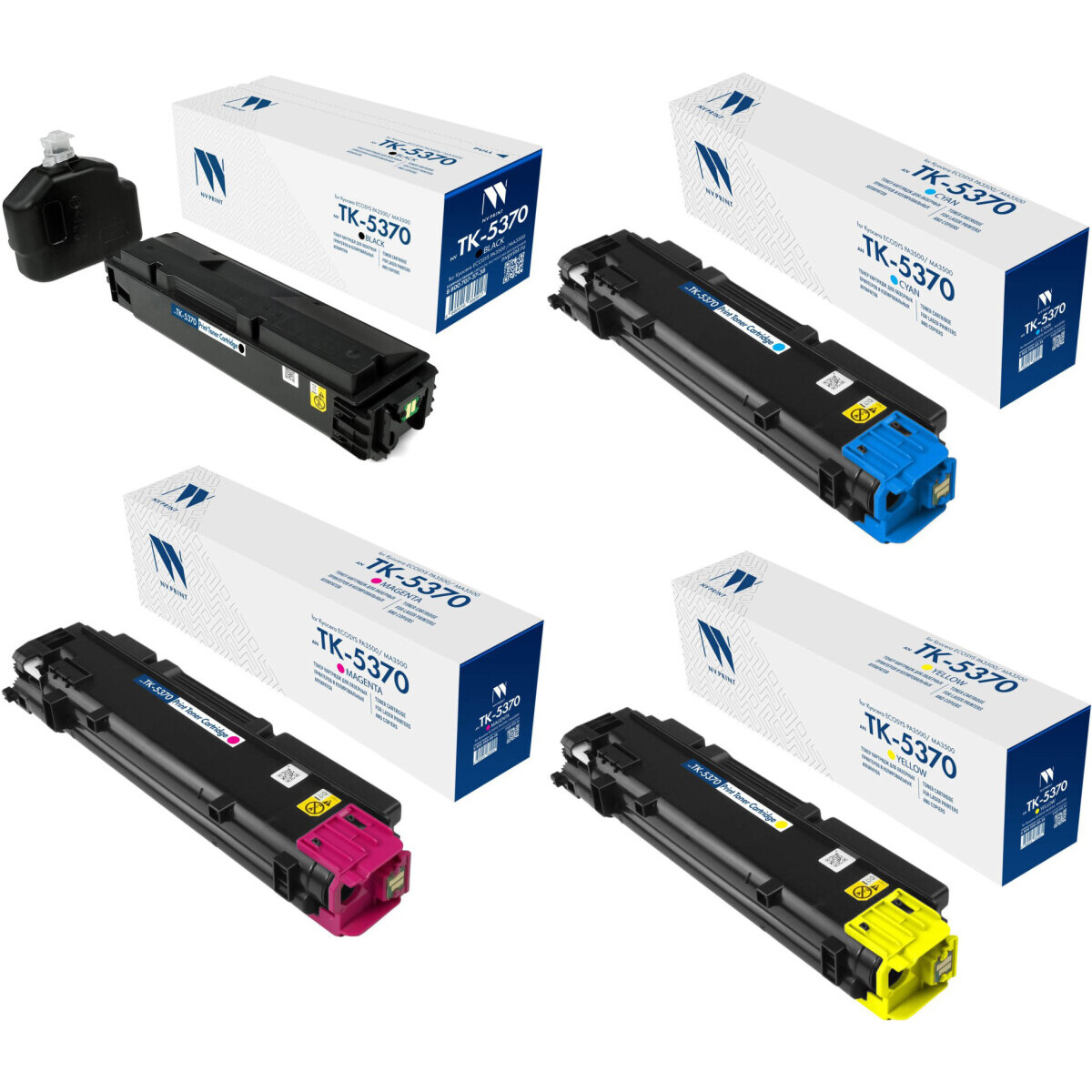 Картридж NV Print TK-5370 Black/Cyan/Magenta/Yellow - NV-TK-5370CMYK