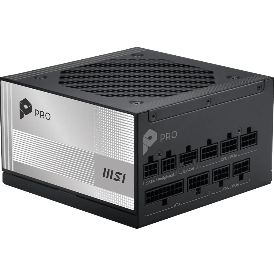 Блок питания 1000W MSI PRO A1000PL PCIE5 - 306-7ZPLX