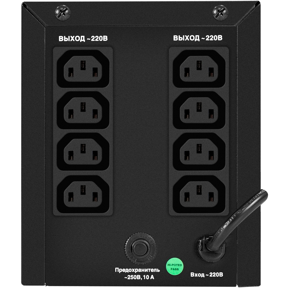 ИБП ExeGate SpecialPro UNB-1000.LED.AVR.8C13 - EX299947RUS - фото 3